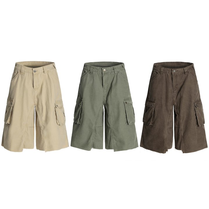 3-6-5.shop Wide-Leg Cargo Shorts