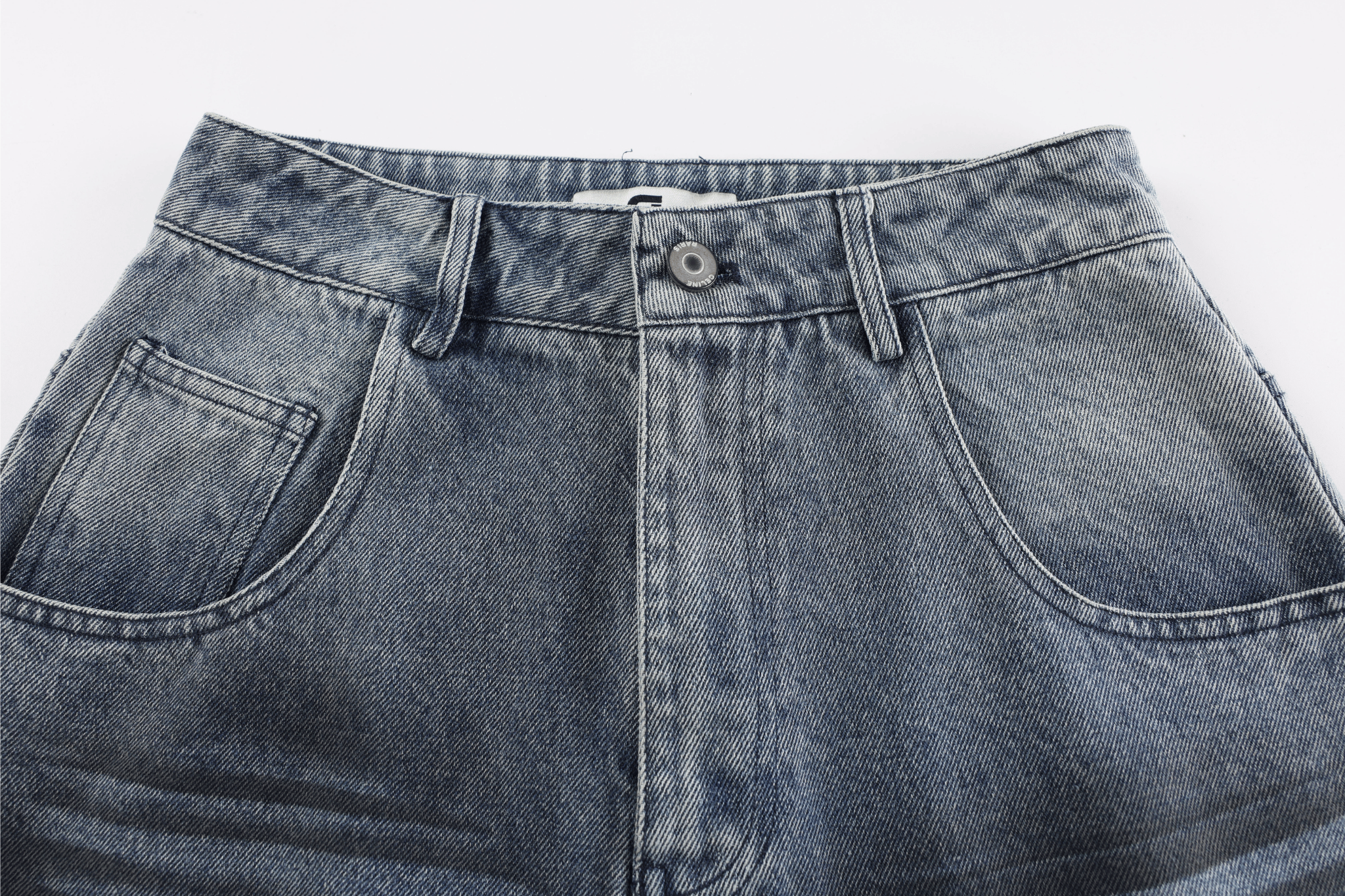 3-6-5.shop Wave-Wash Barrel Jeans