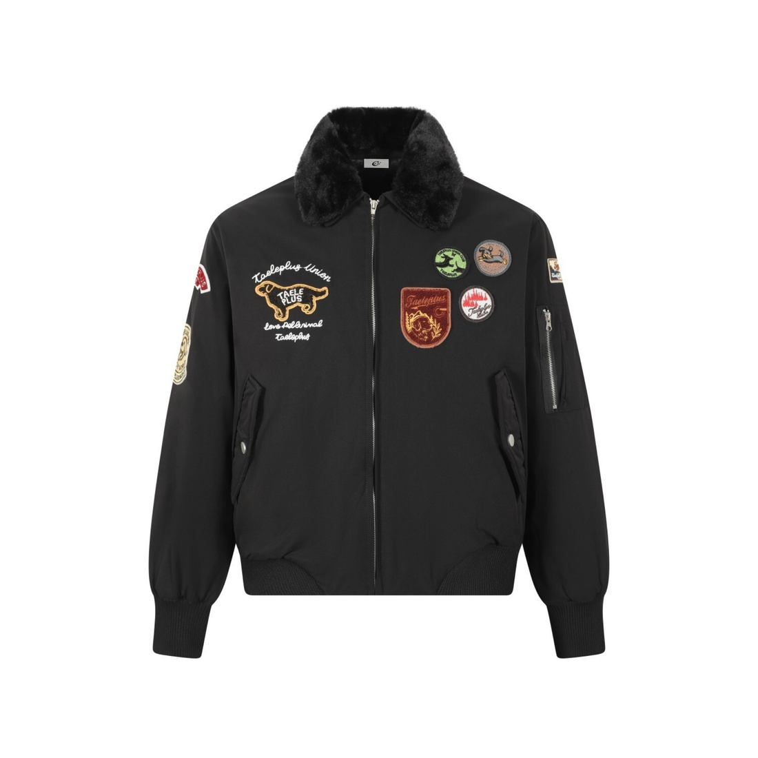 3-6-5.shop Aviation Patch Bomber Jacket