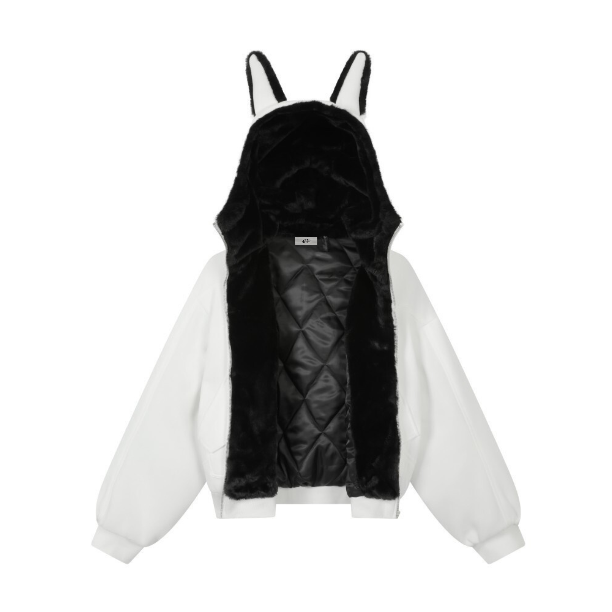 3-6-5.shop Bunny Ear Sherpa Hoodie Jacket