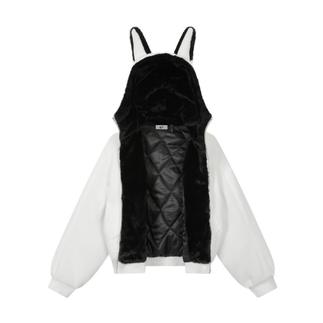 3-6-5.shop Bunny Ear Sherpa Hoodie Jacket