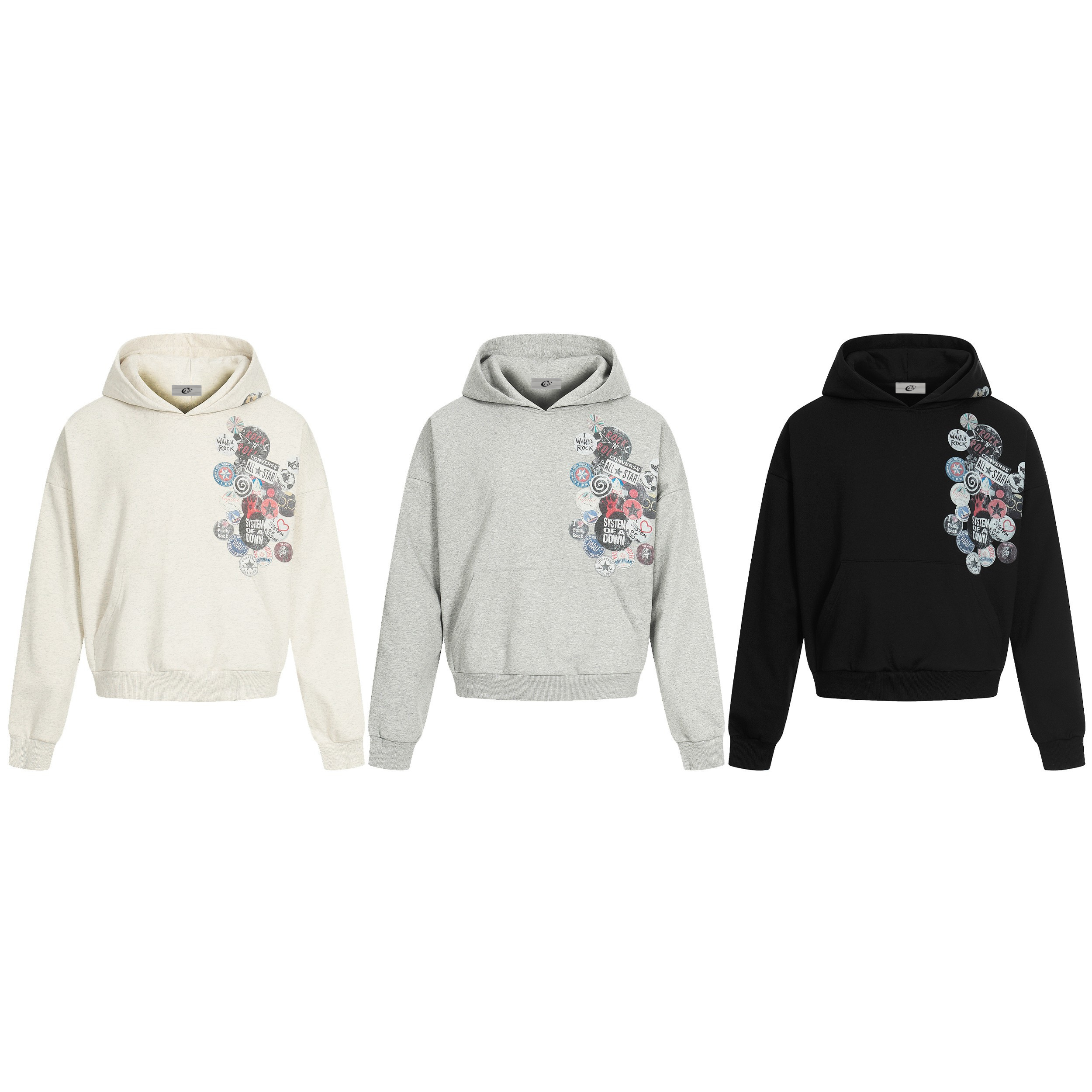 3-6-5.shop Graphic Badge Hoodie