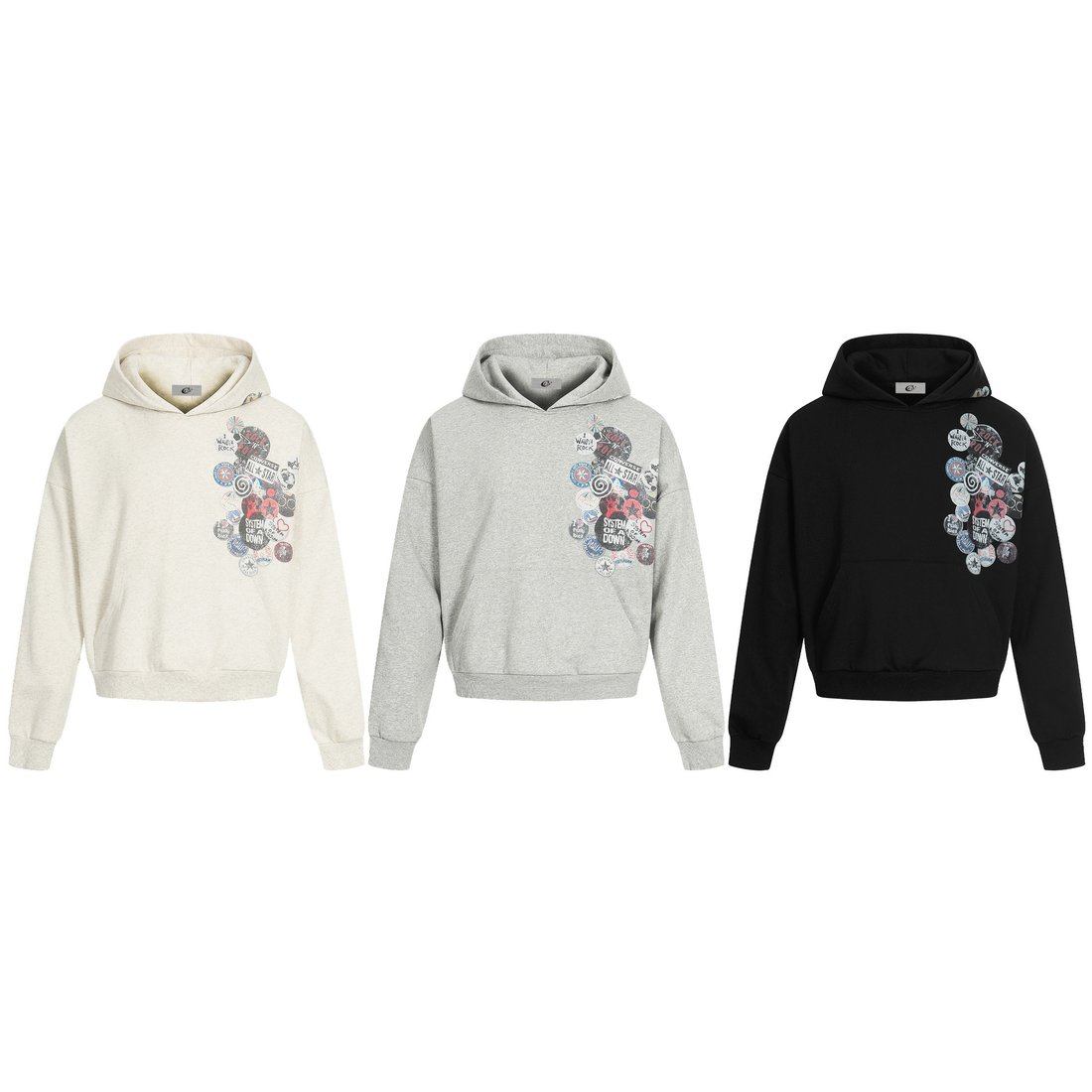 3-6-5.shop Graphic Badge Hoodie