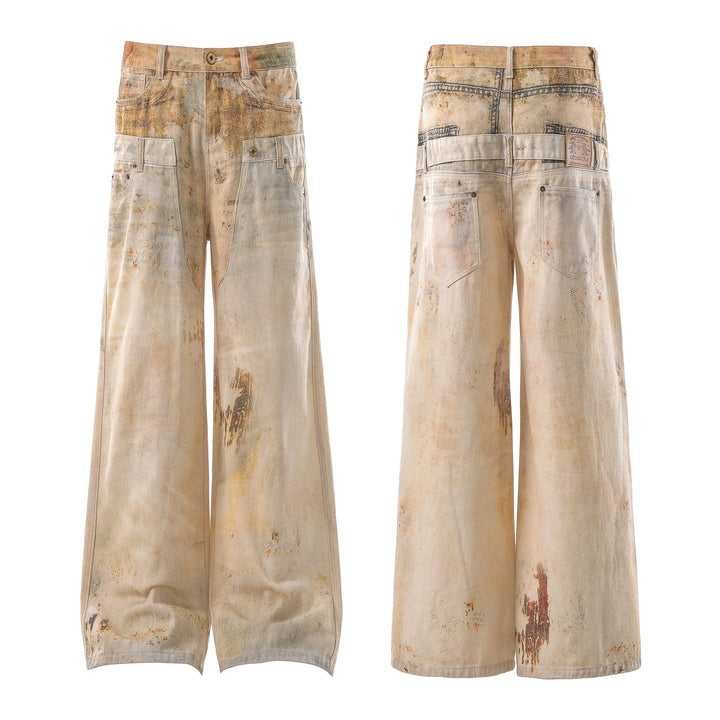 3-6-5.shop Vintage Washed Workwear Jeans