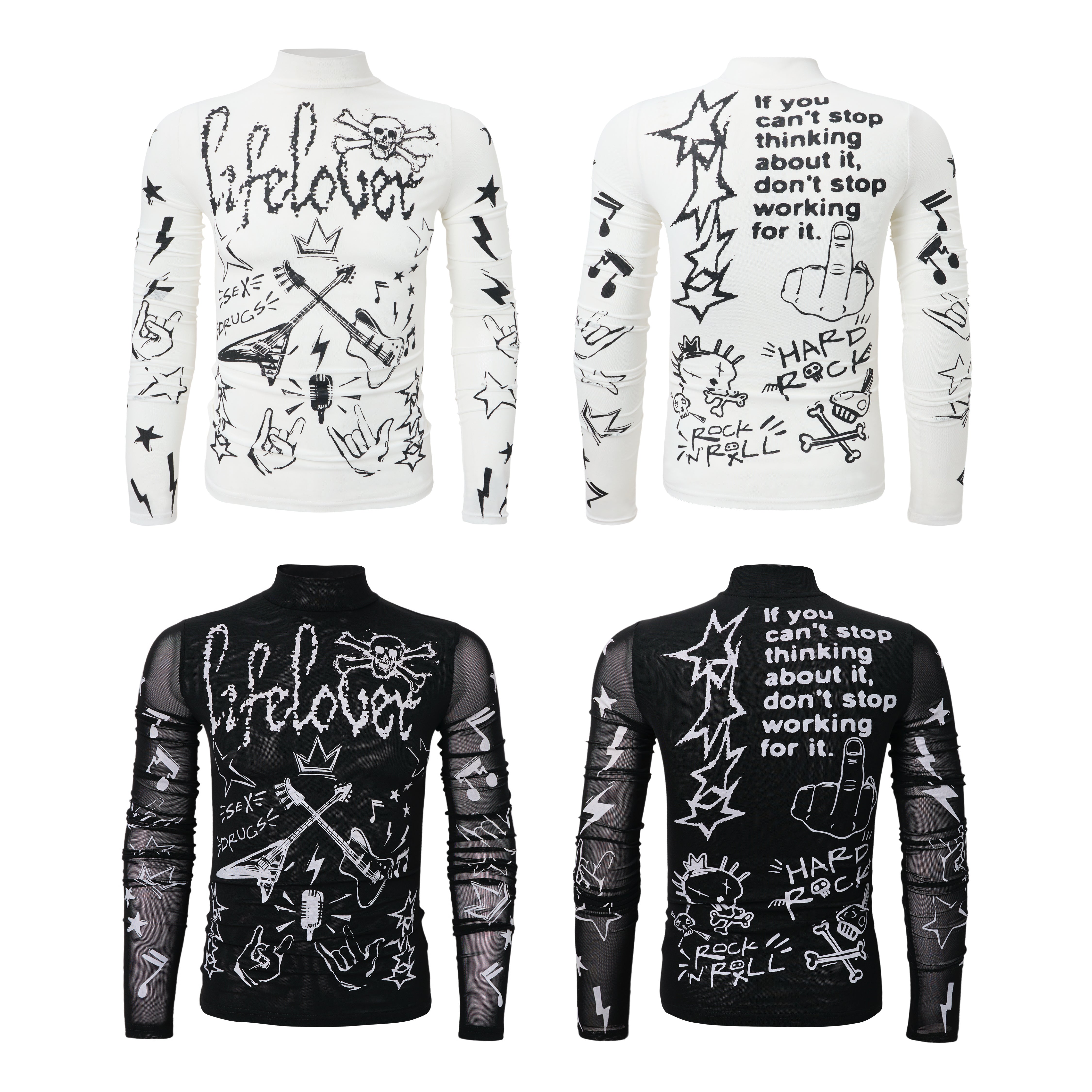 3-6-5.shop Graphic Long Sleeve Top