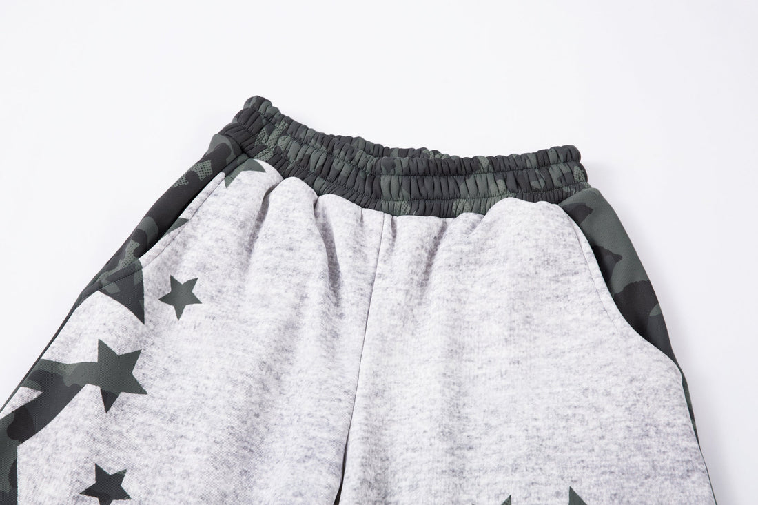3-6-5.shop Camo Star Wide-Leg Sweatpants