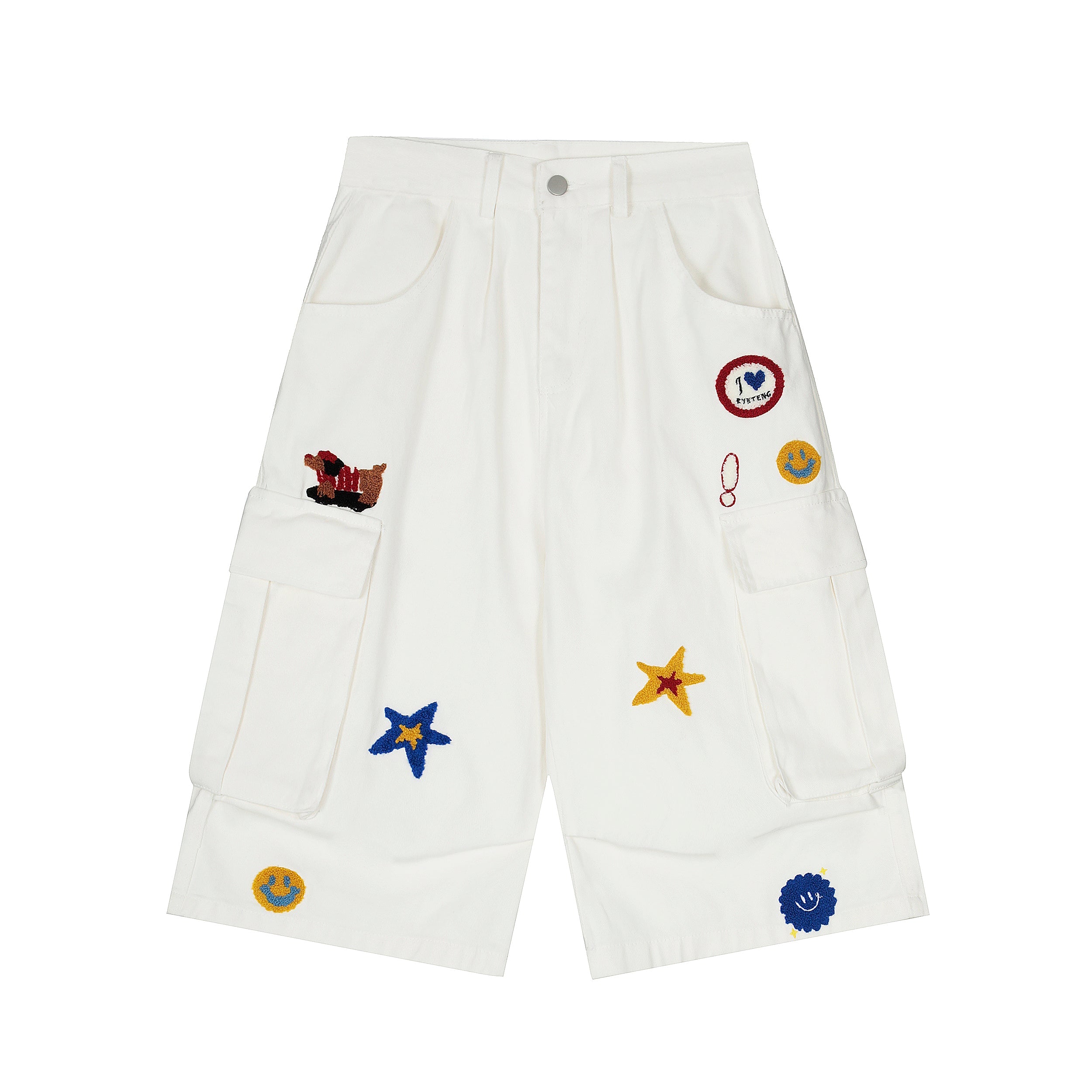 3-6-5.shop Patchwork Cargo Shorts