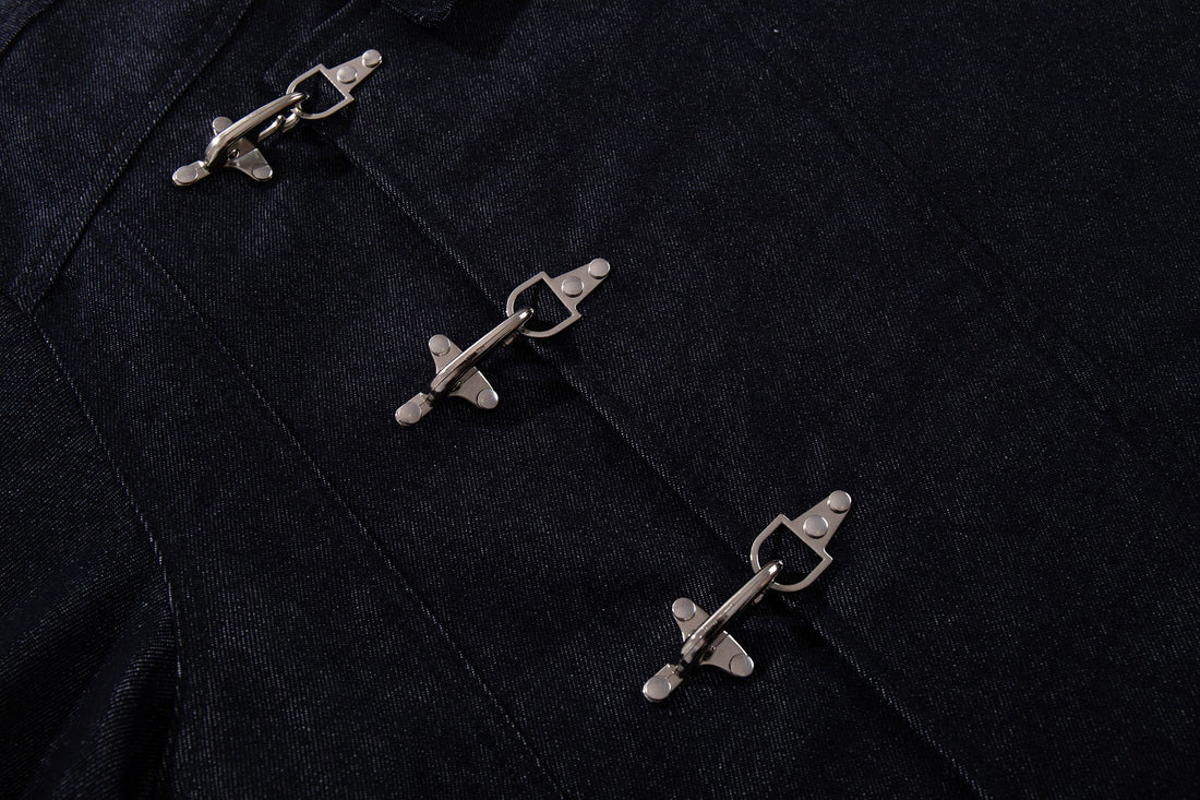 3-6-5.shop Buckle Detail Denim Jacket