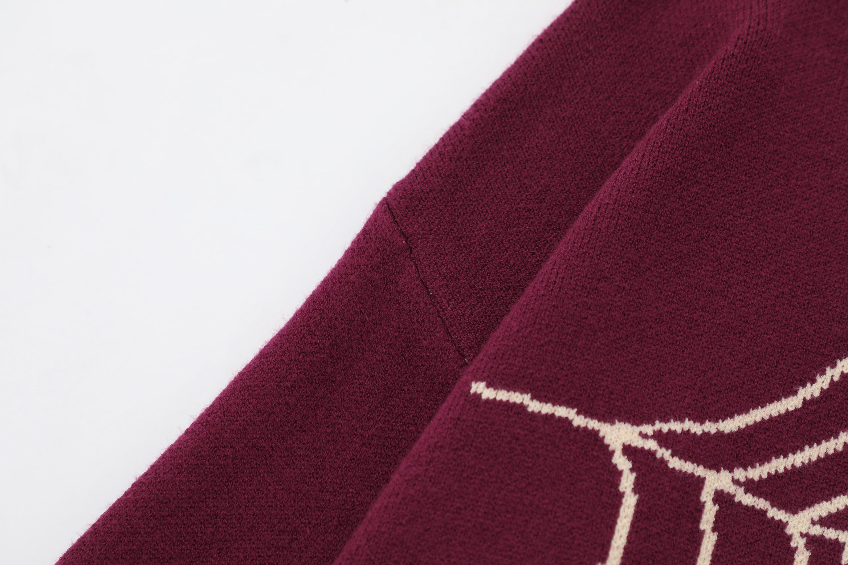 3-6-5.shop Flame Spider Distressed Knit Sweater