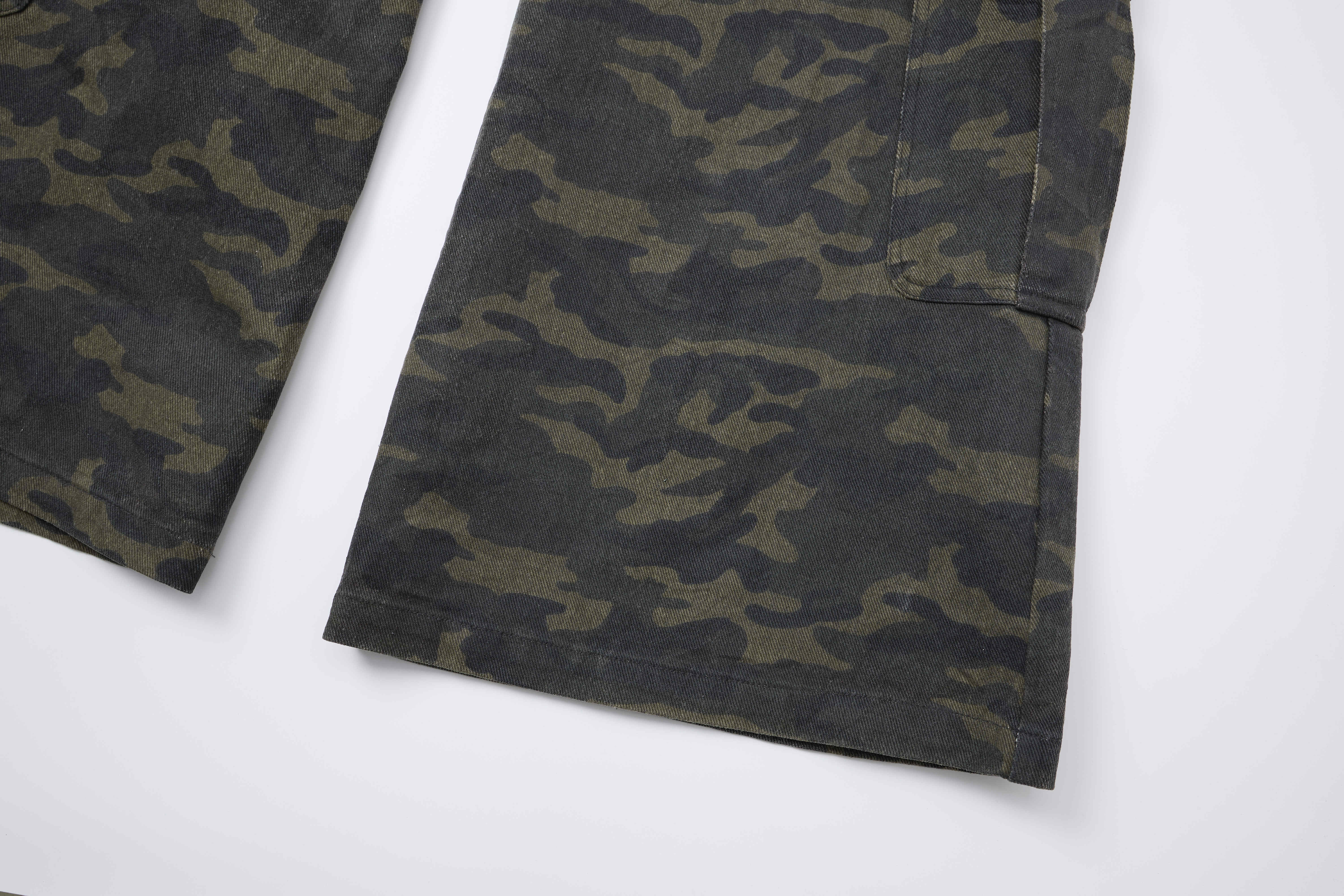 3-6-5.shop Camo Wide-Leg Cargo Pants