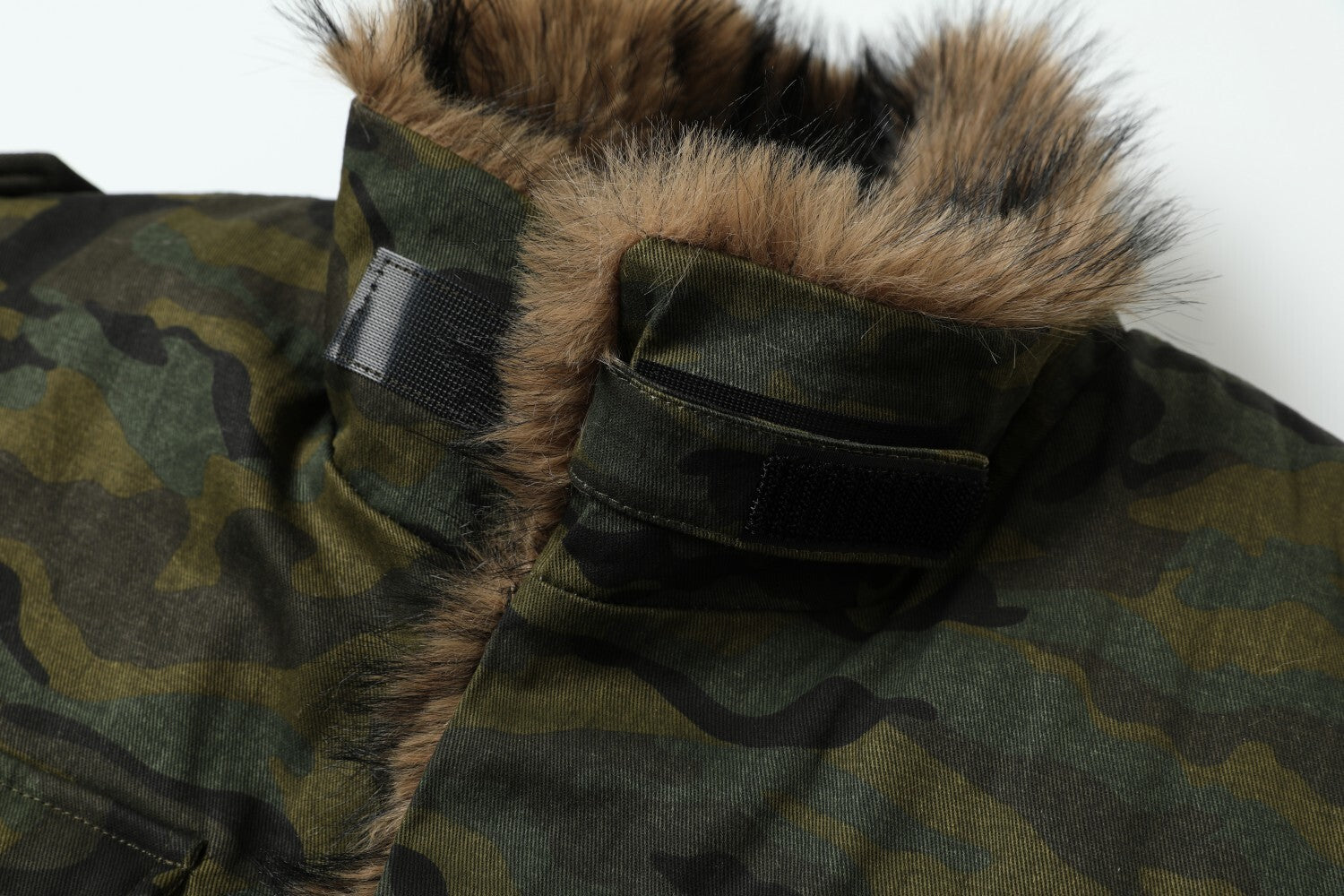 3-6-5.shop Camo Fur-Lined Jacket