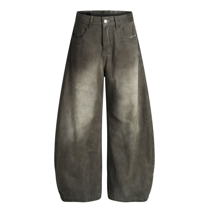 3-6-5.shop Faded Curved Denim Pants