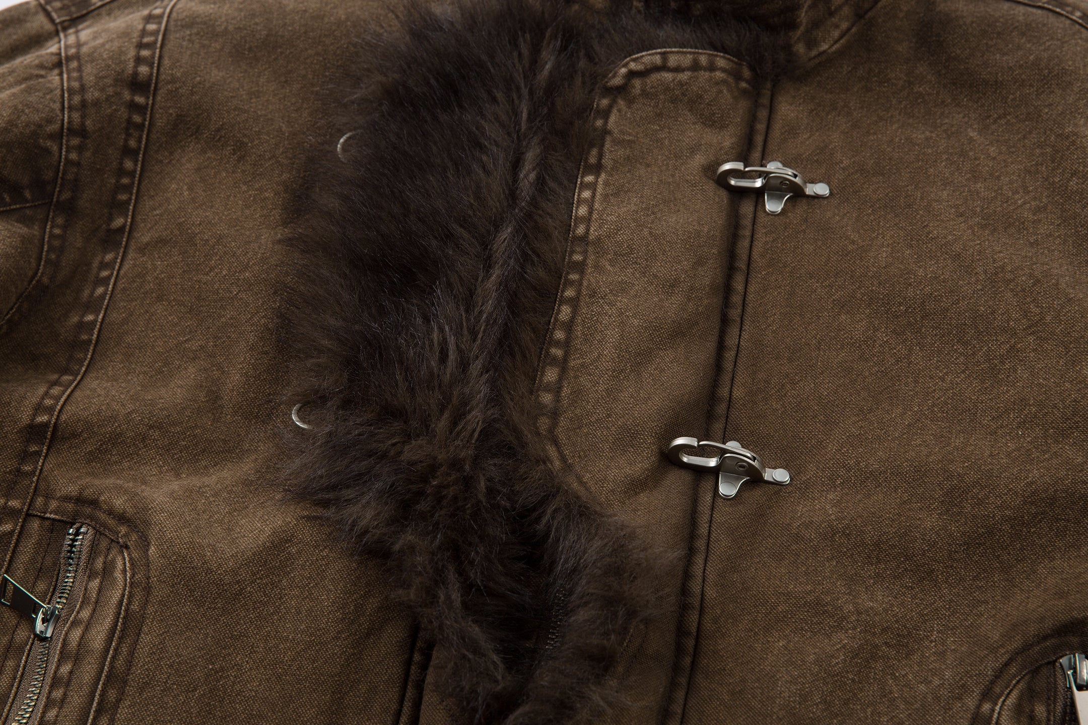 3-6-5.shop Toggle Fur-Lined Jacket