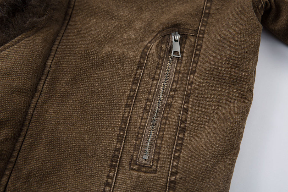 3-6-5.shop Toggle Fur-Lined Jacket