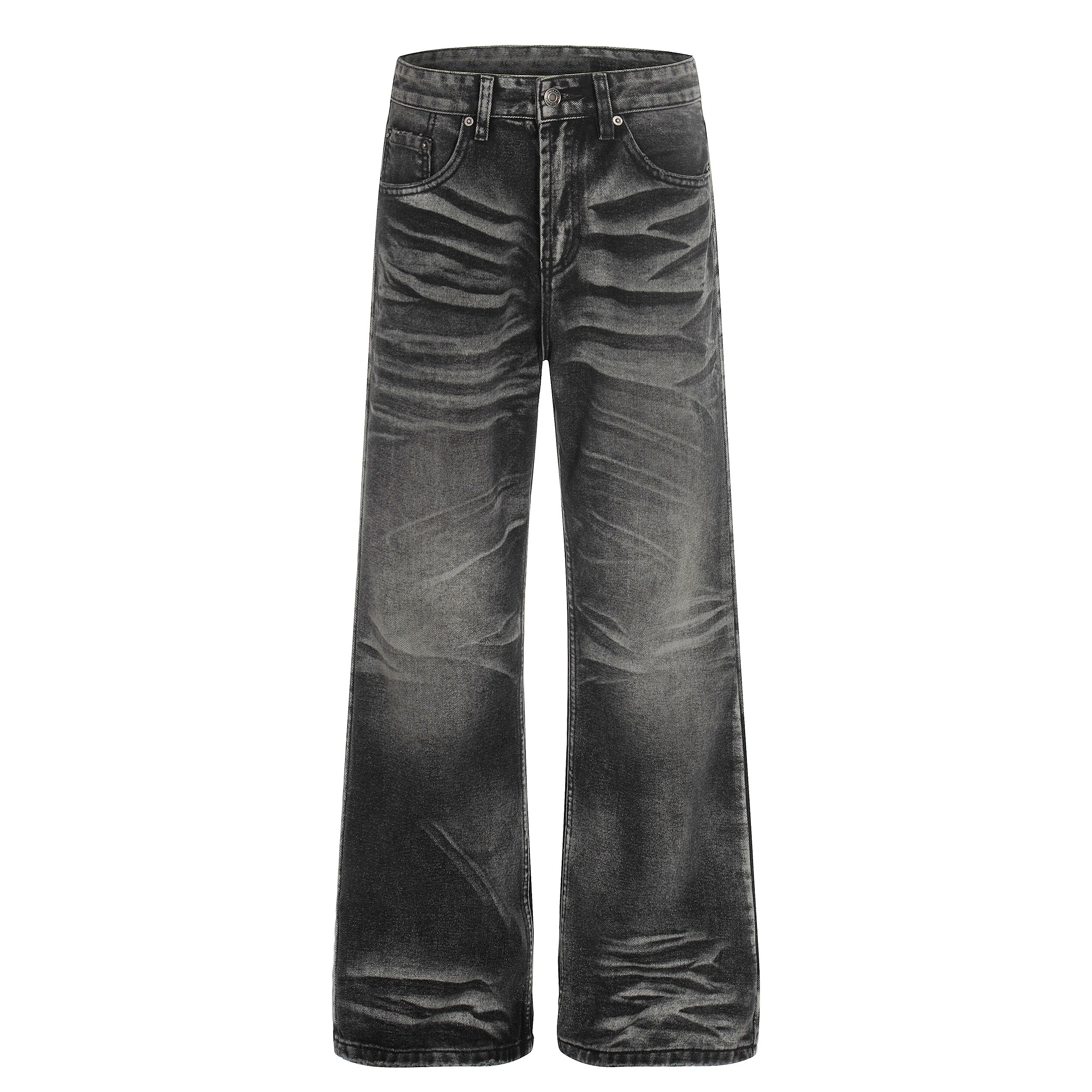 3-6-5.shop Washed Athletic Blend Denim Pants