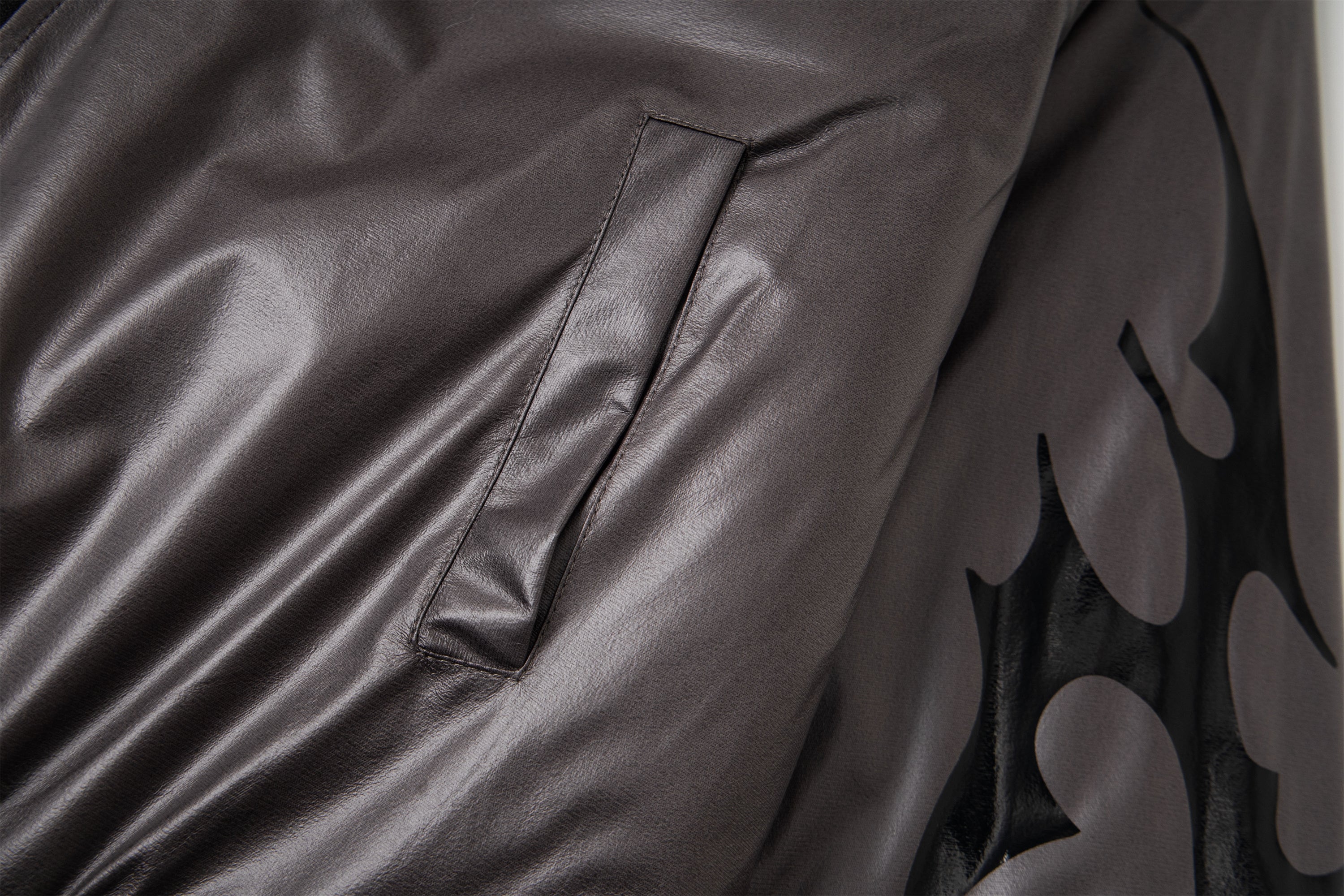 3-6-5.shop Flame Fur-Collar Bomber Jacket