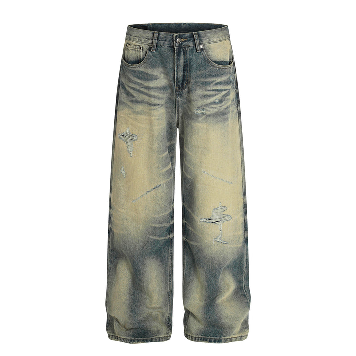 3-6-5.shop Vintage Washed Distressed Jeans