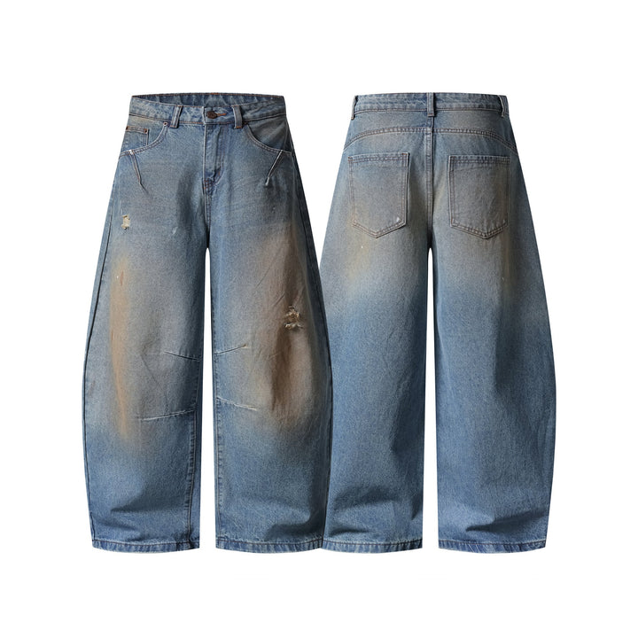 3-6-5.shop Vintage Washed Distressed Jeans