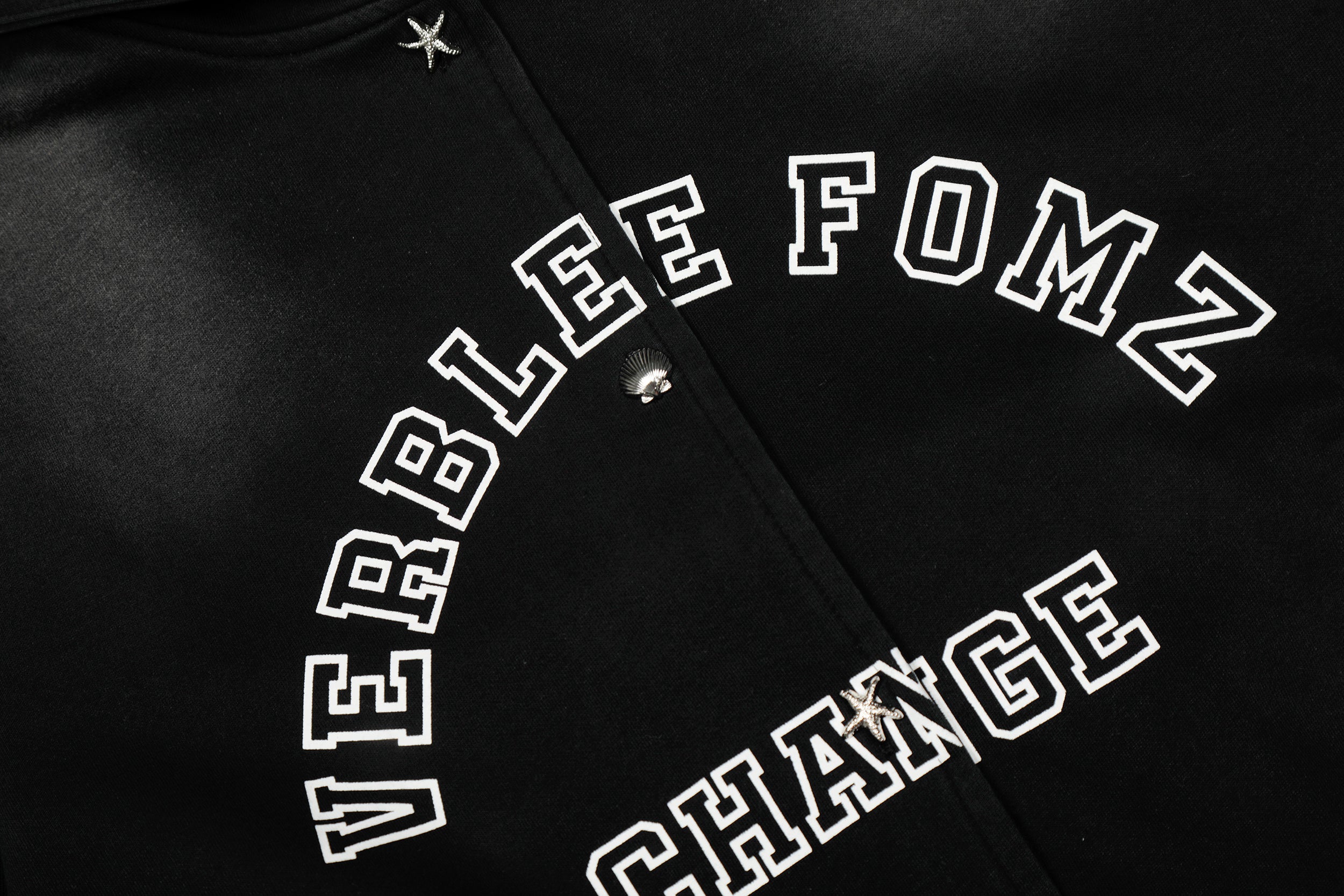 3-6-5.shop “Change” Spray-Fade Varsity Hoodie Jacket