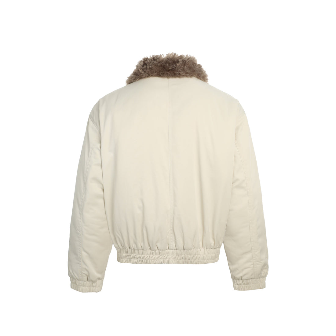 3-6-5.shop Faux-Fur Trim Bomber Jacket
