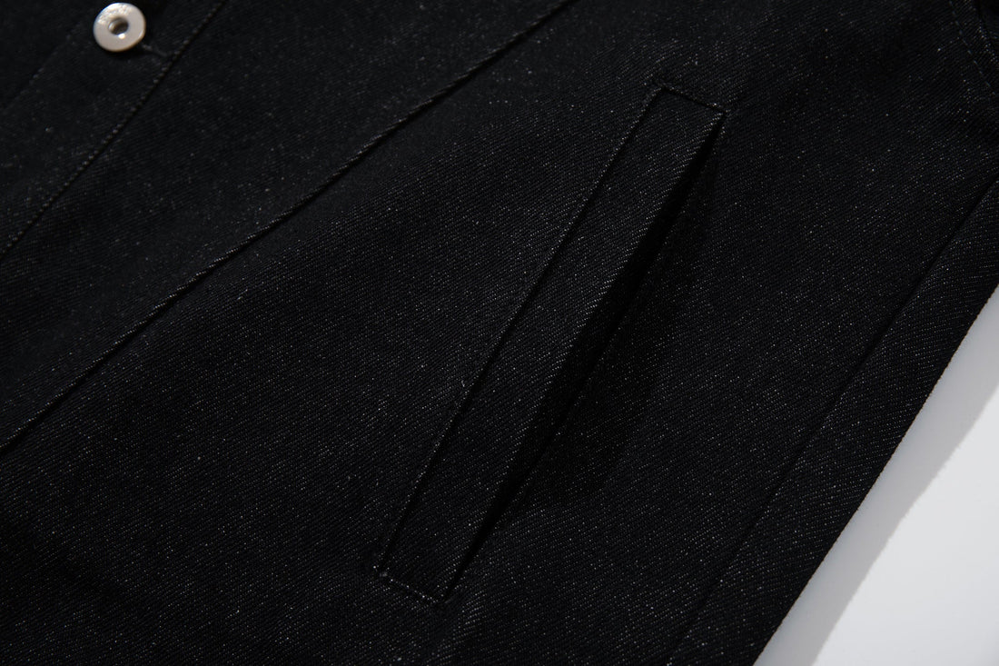 3-6-5.shop Denim Panel Jacket