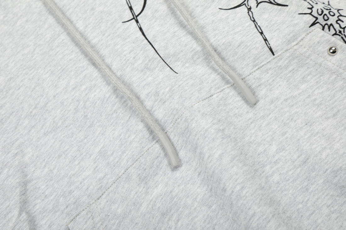 3-6-5.shop Gothic Cross Graphic Hoodie