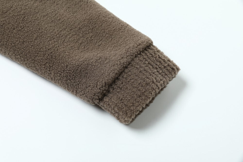 3-6-5.shop Teddy Fleece Hooded Jacket