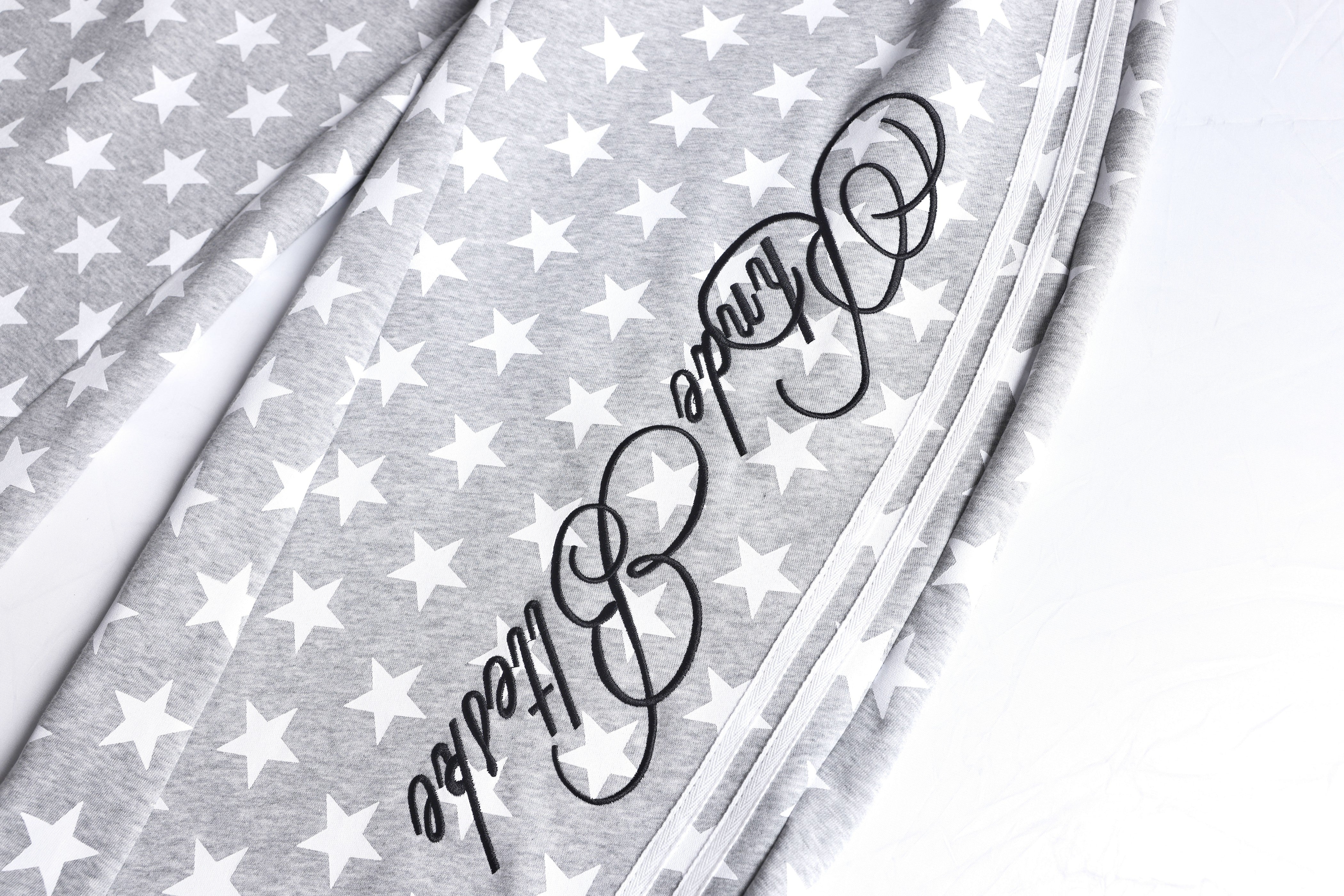 3-6-5.shop Star Print Wide-Leg Sweatpants