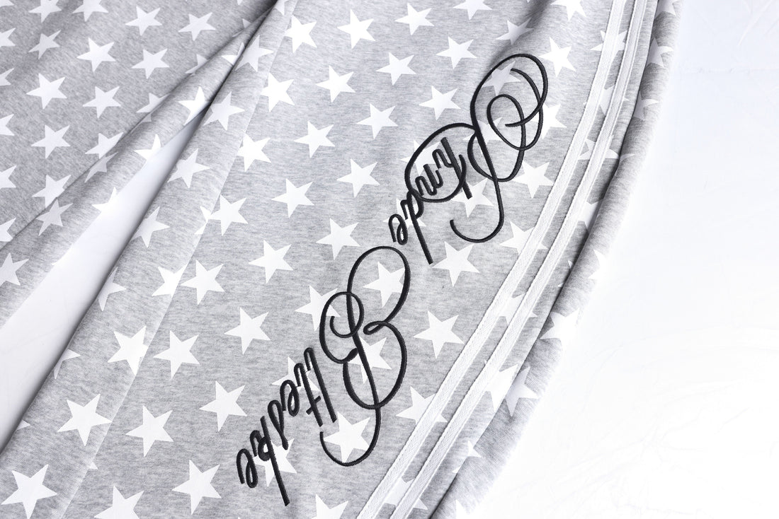 3-6-5.shop Star Print Wide-Leg Sweatpants