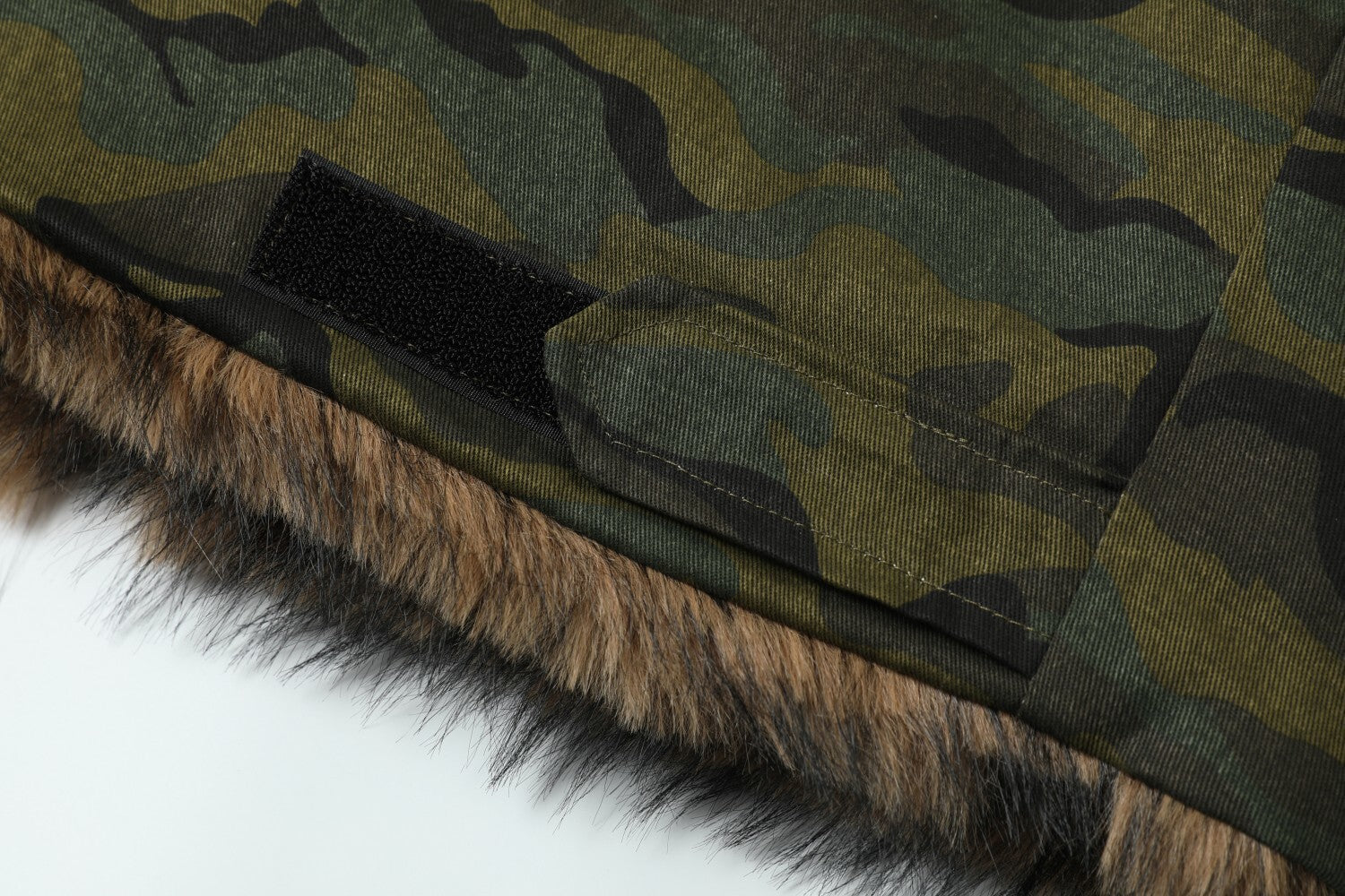 3-6-5.shop Camo Fur-Lined Jacket
