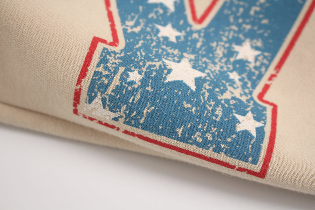 3-6-5.shop Fleece-Lined Retro Letter Wide-Leg Sweatpants