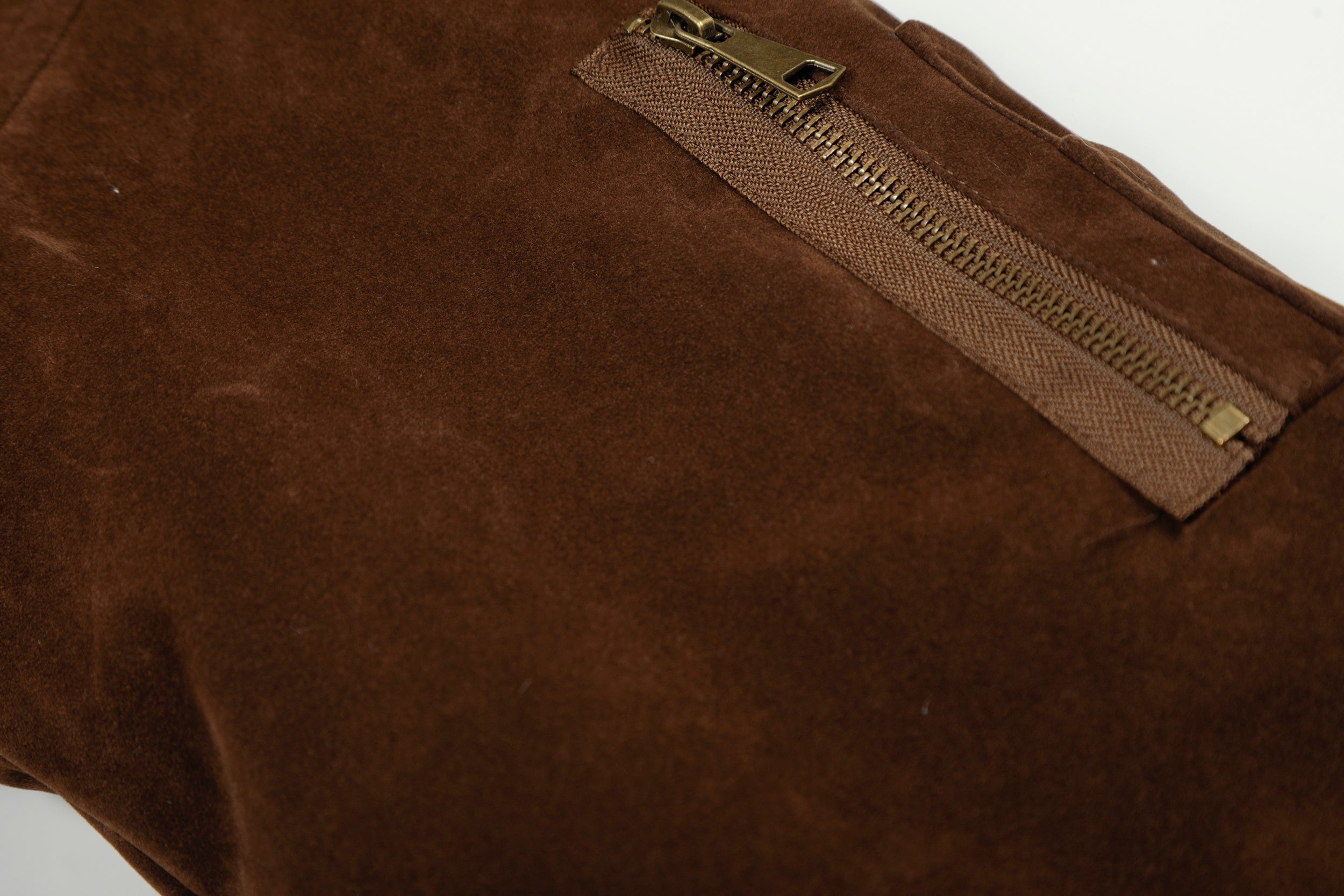 3-6-5.shop Faux Suede Fur-Lined Jacket