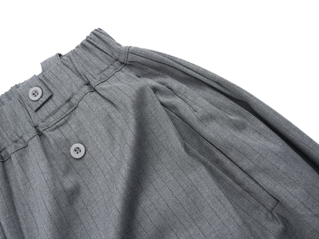 3-6-5.shop Dual-Button Pinstripe Wide-Leg Trousers