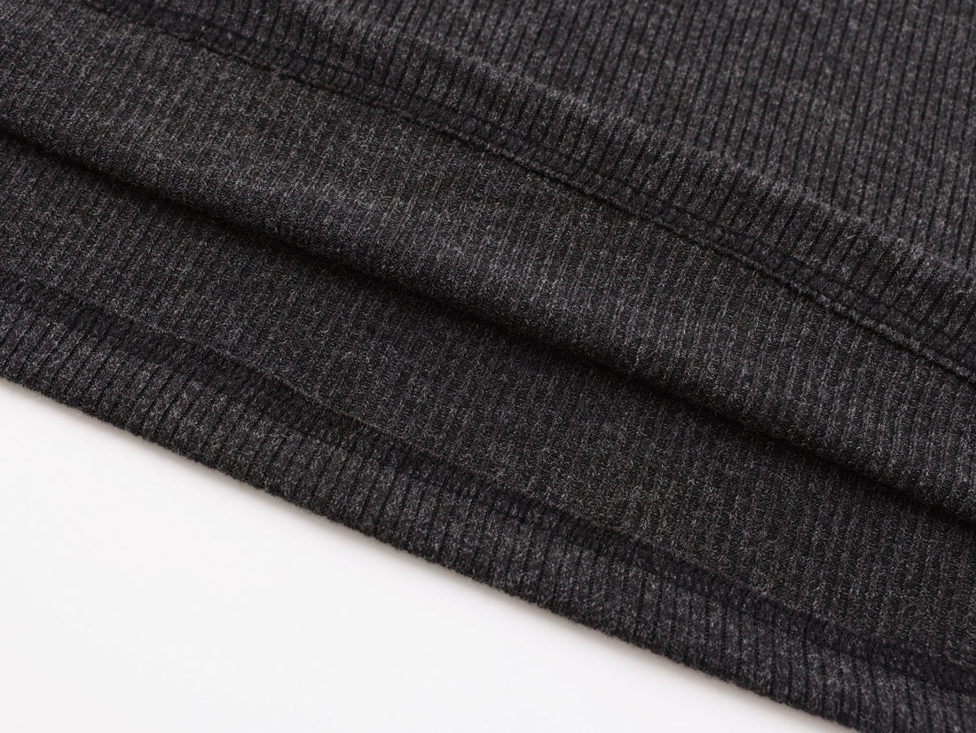 3-6-5.shop Ribbed Texture Long-Sleeve Tee