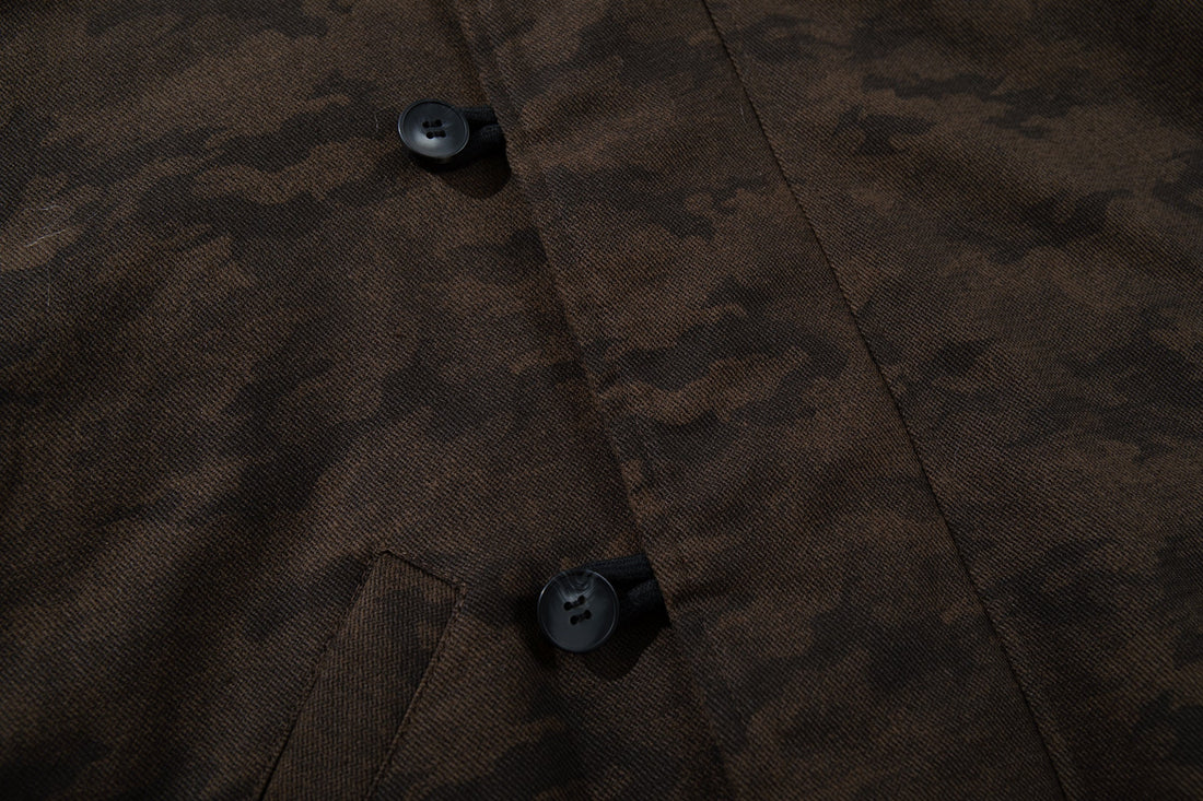 3-6-5.shop Camo Fur Hood Bomber Jacket