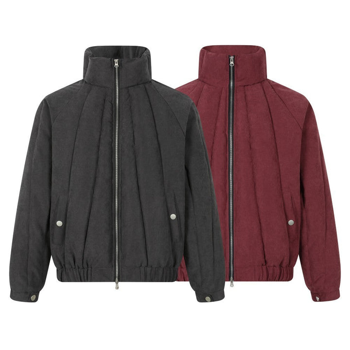 3-6-5.shop Panel Quilted High-Neck Jacket