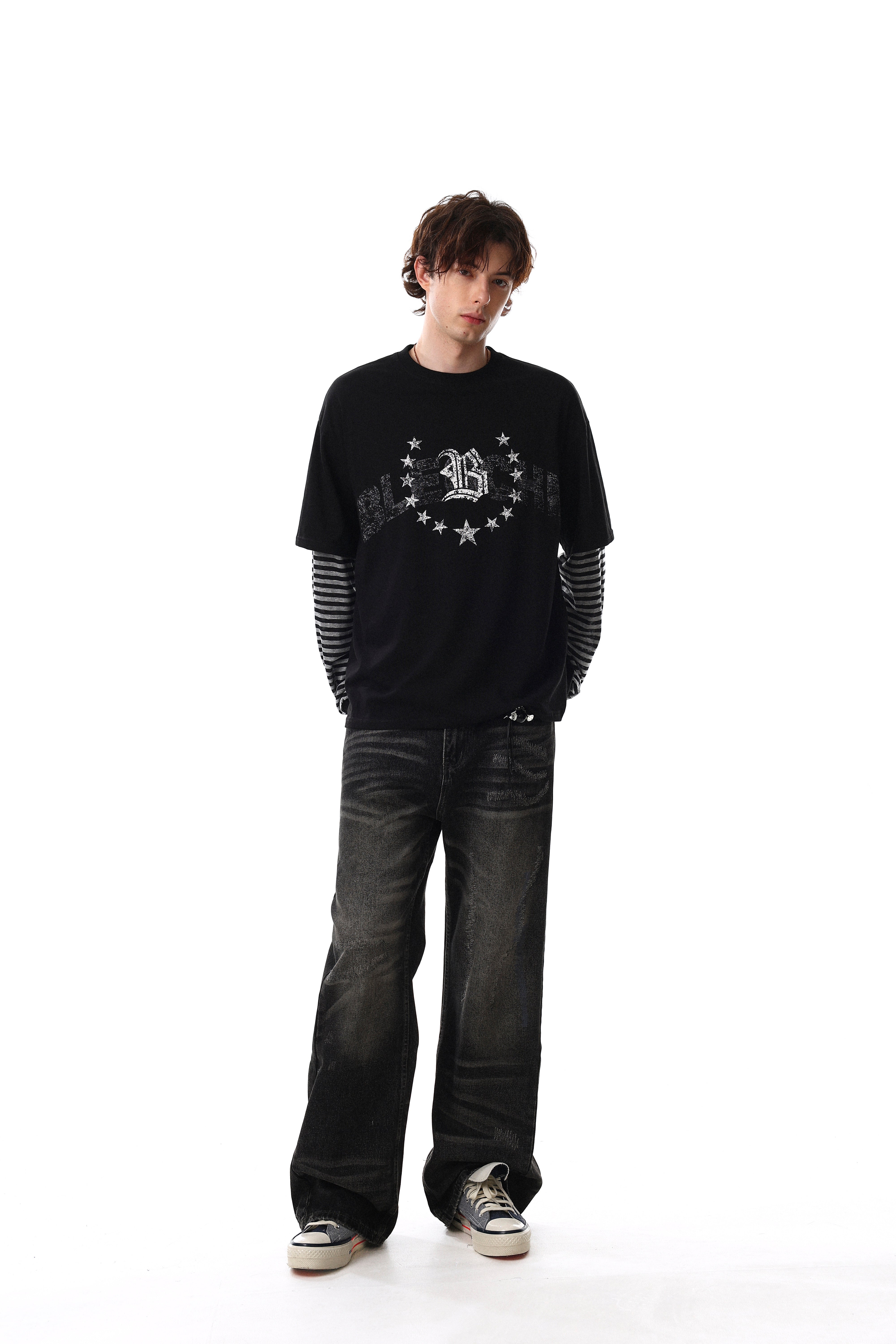 3-6-5.shop Layered Graphic Long Sleeve Tee