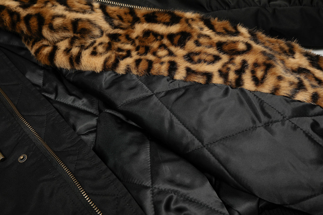 3-6-5.shop Faux-Fur Hooded Bomber Jacket