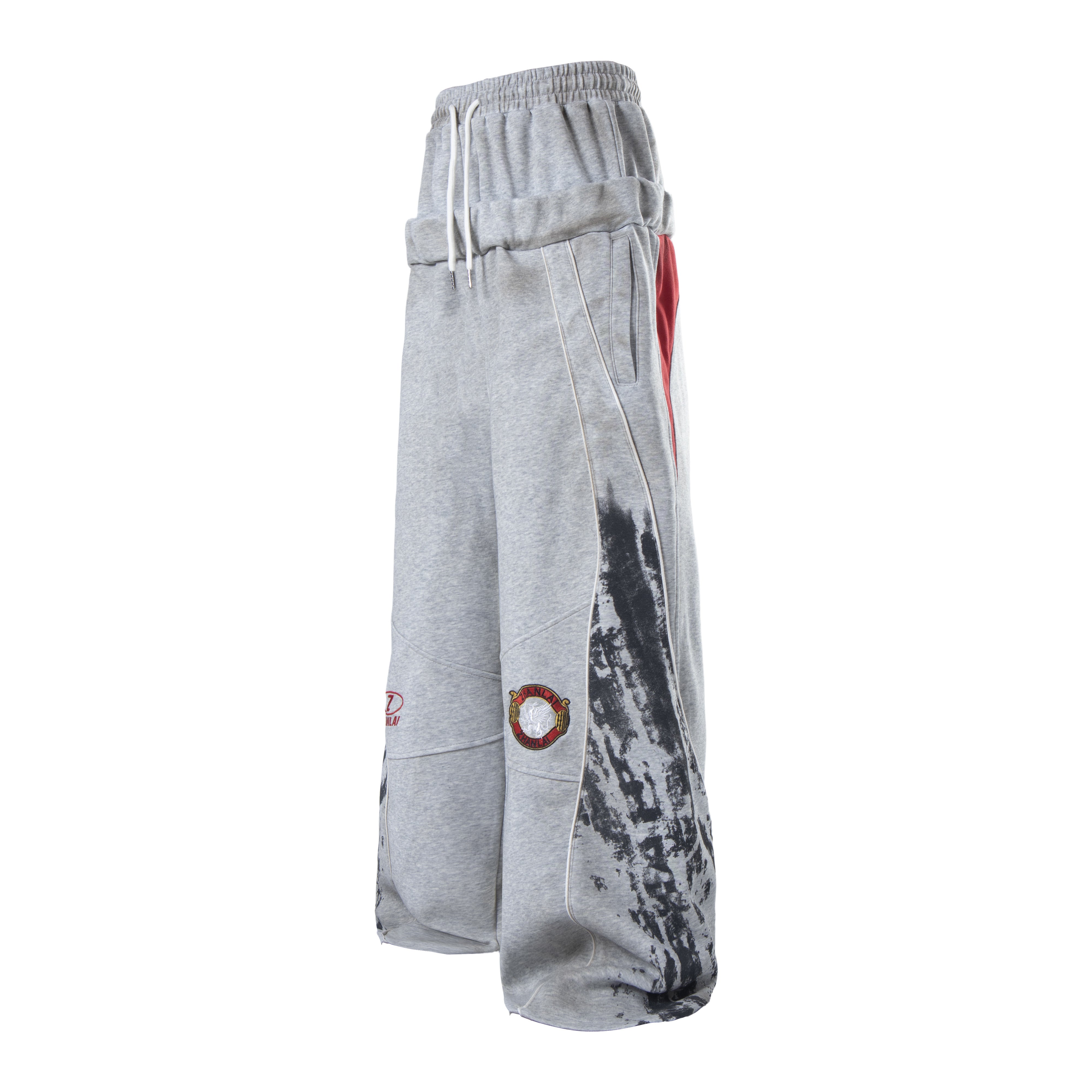 3-6-5.shop Tech Panel Wide-Leg Sweatpants