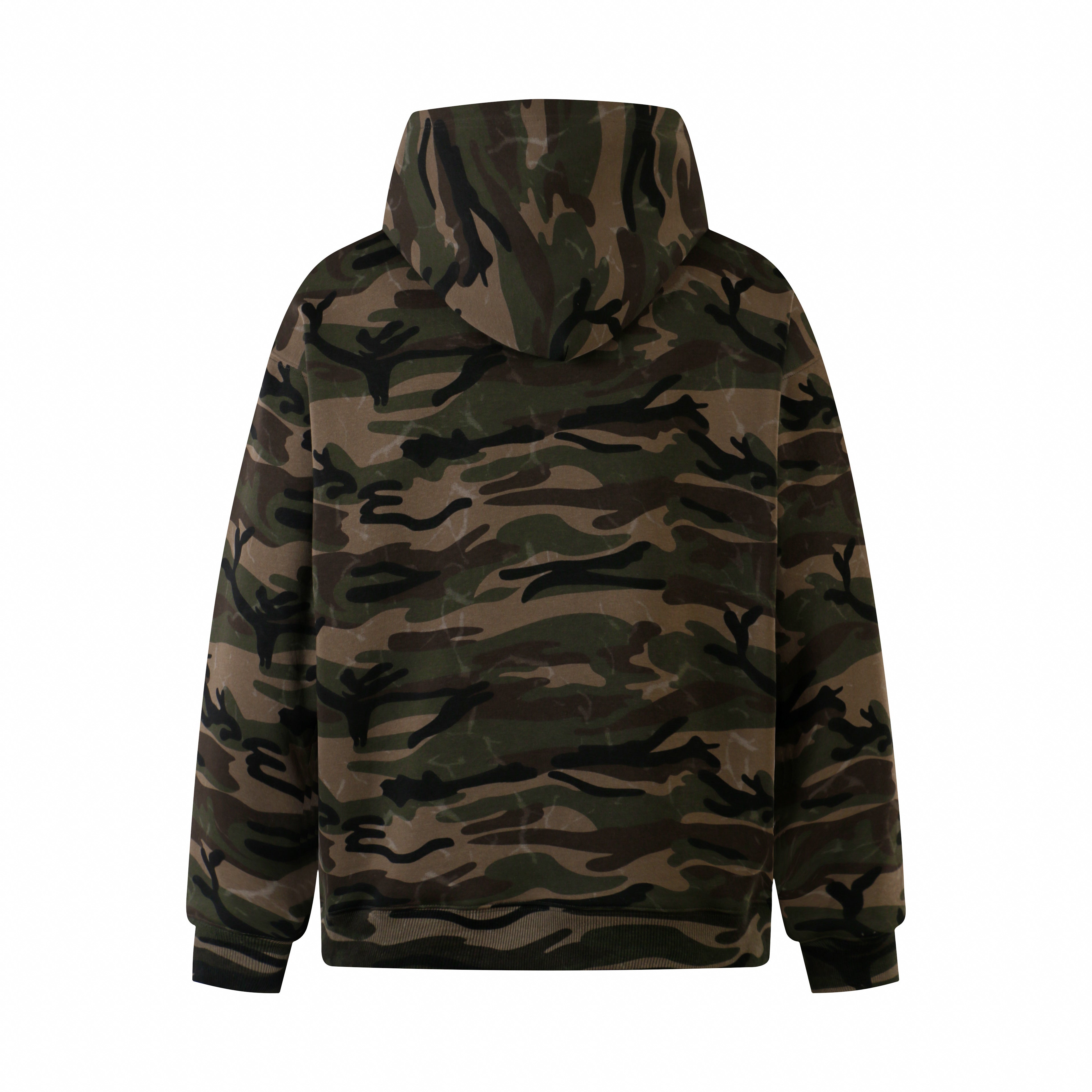 3-6-5.shop Camo “GO!” Puff Hoodie