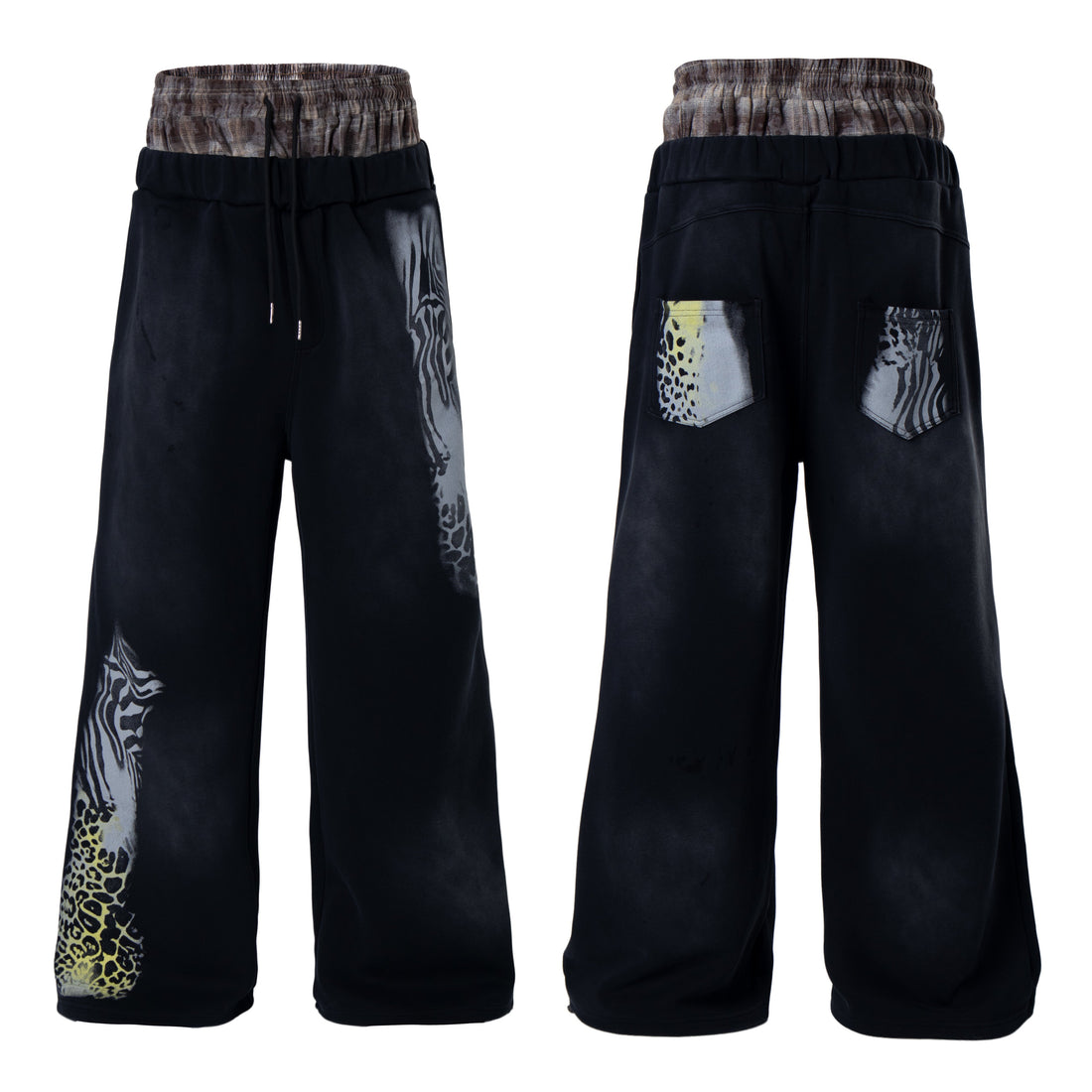 3-6-5.shop Wild Fusion Graphic Sweatpants