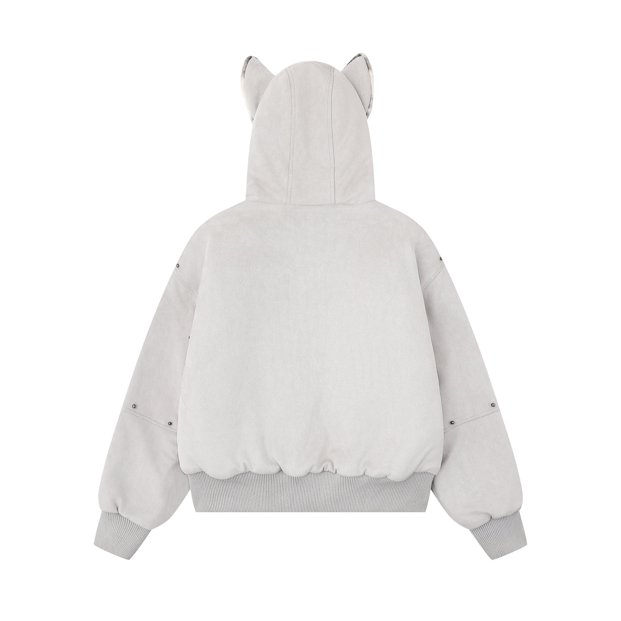 3-6-5.shop Furry-Ear Stretch Hoodie Jacket