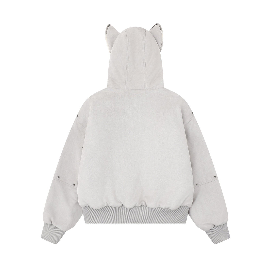 3-6-5.shop Furry-Ear Stretch Hoodie Jacket