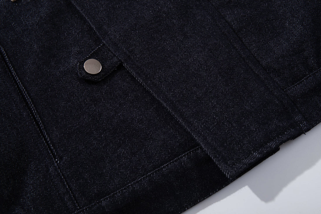 3-6-5.shop Buckle Detail Denim Jacket