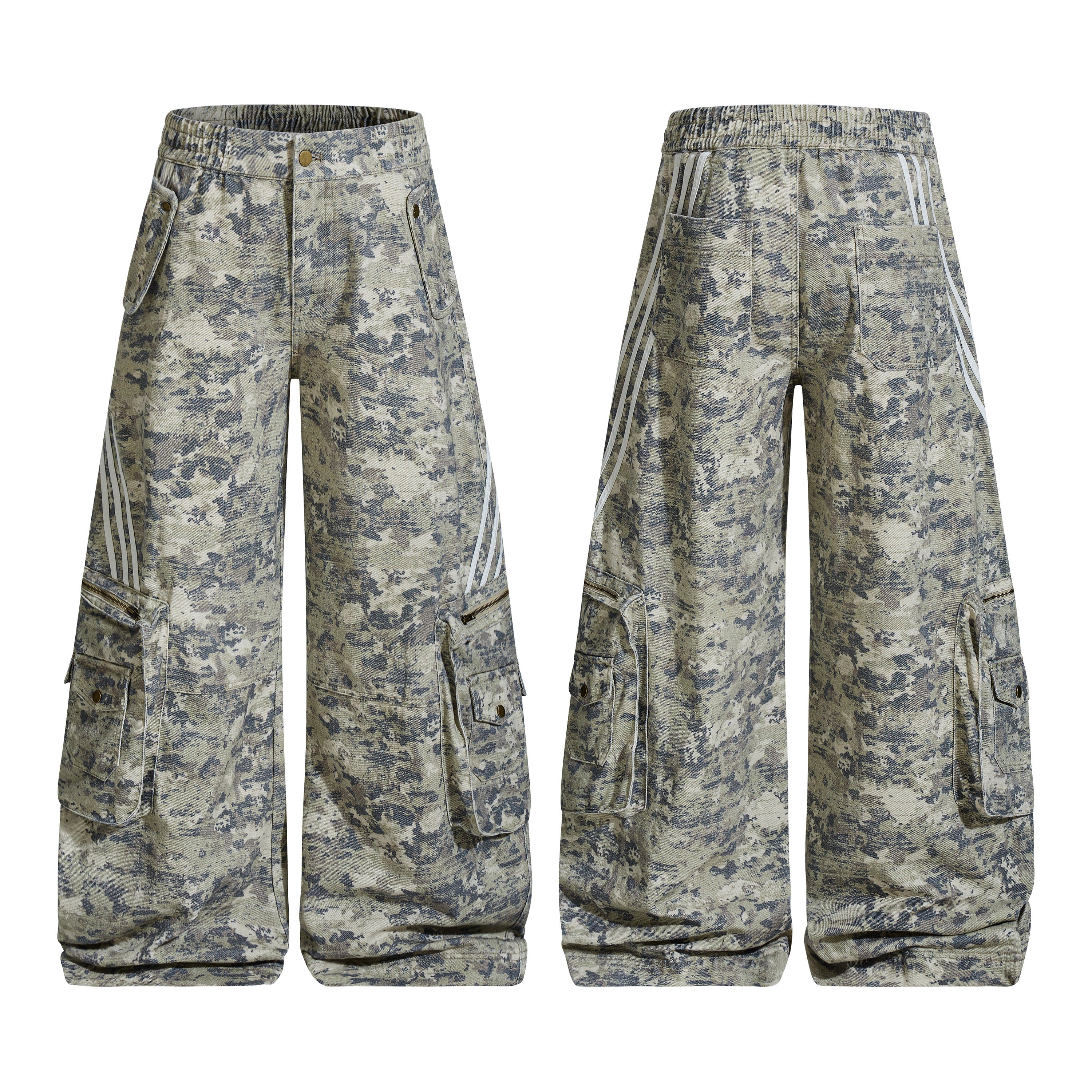 3-6-5.shop Tactical Camo Stripe Cargo Pants