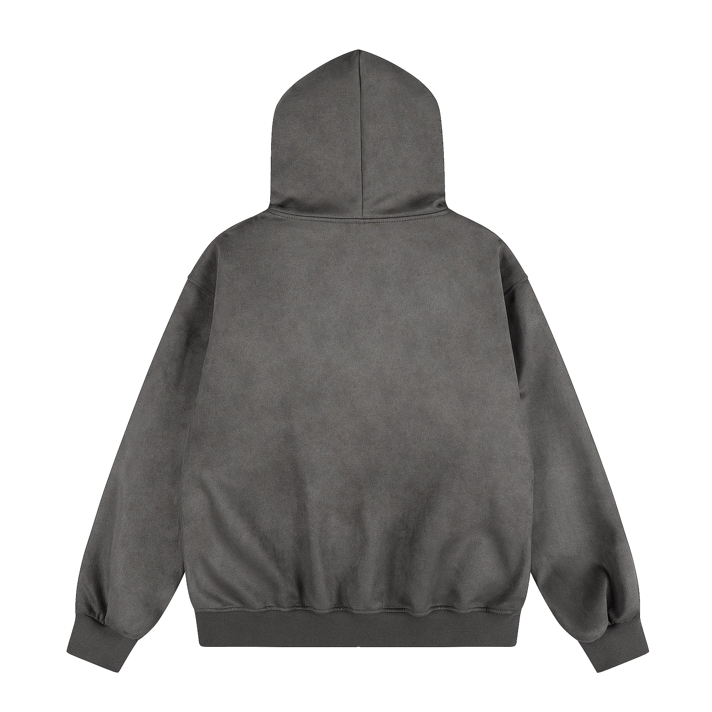3-6-5.shop Graphic Faux-Fur Hooded Zip Jacket