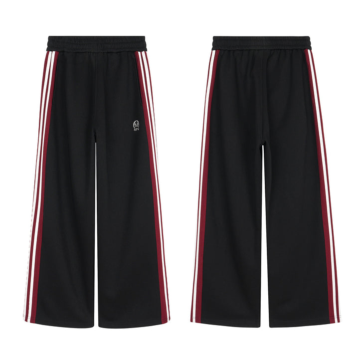 3-6-5.shop Striped Wide-Leg Track Pants