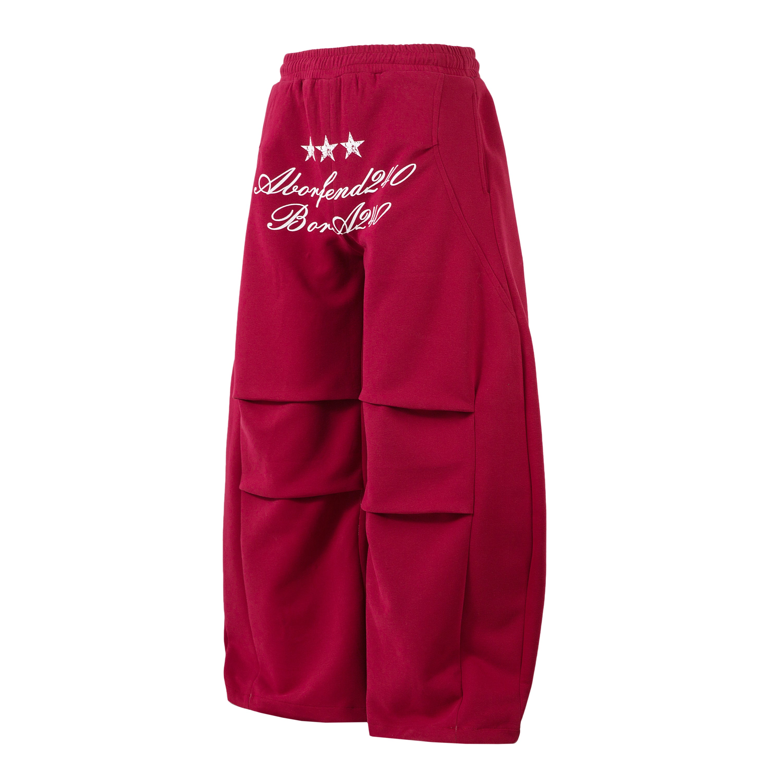 3-6-5.shop Embroidered Multi-Pocket Sweat Cargo Pants