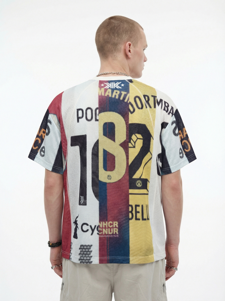 3-6-5.shop Vintage Football Patchwork Jersey
