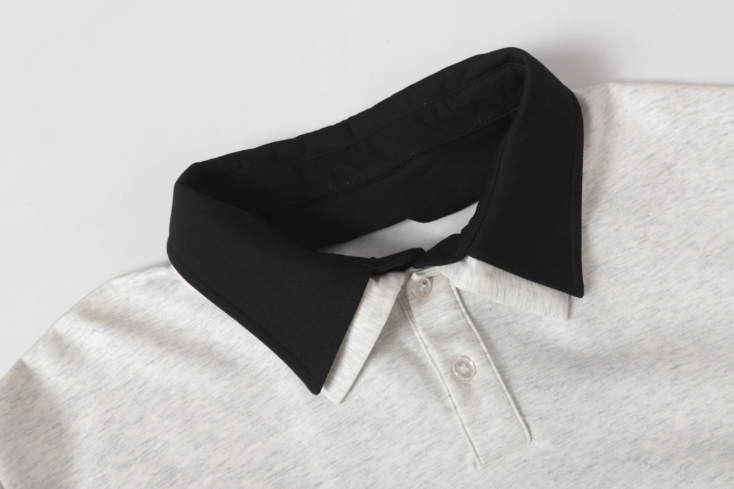 3-6-5.shop Layered Polo Long Sleeve Tee